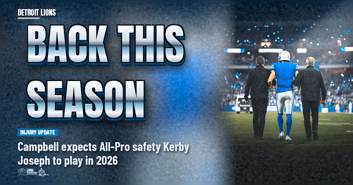 Dan Campbell Finally Says It: He Expects Kerby Joseph Back This Season