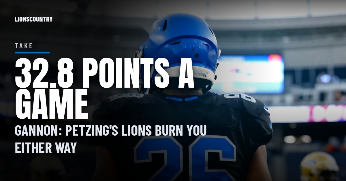 Gannon Knows the Lions' 32.8-Point Offense Burns You Either Way