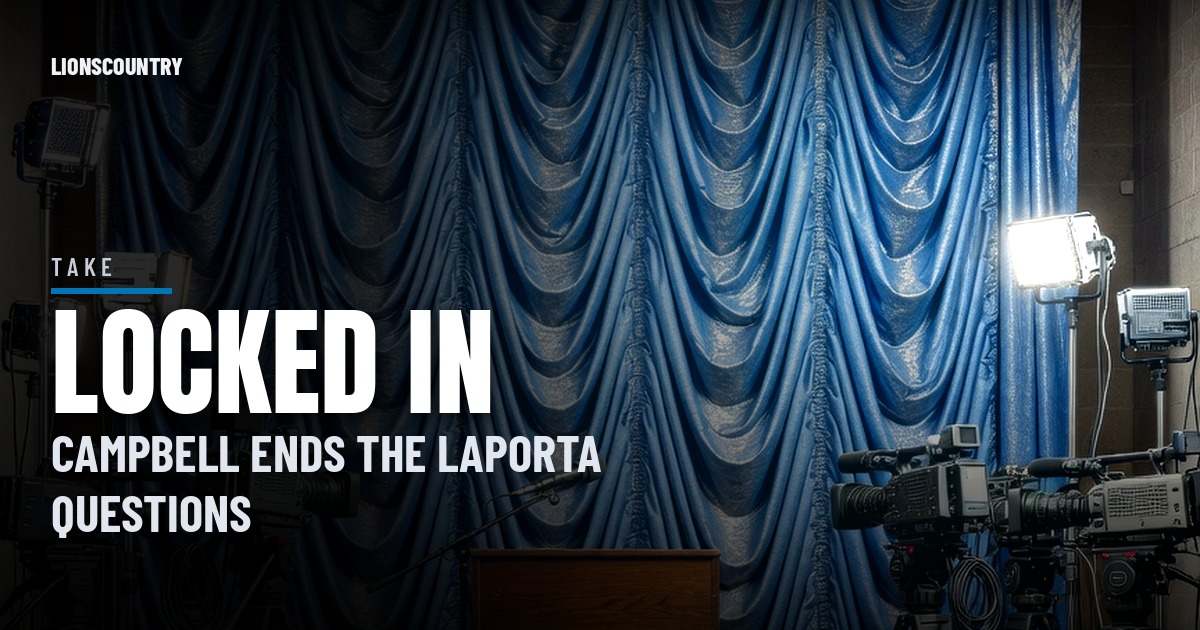 Lions' Dan Campbell Shuts Down the Sam LaPorta Questions: 'This Kid Is Locked In'
