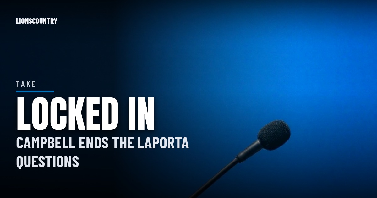 Lions' Dan Campbell Shuts Down the Sam LaPorta Questions: 'This Kid Is Locked In'
