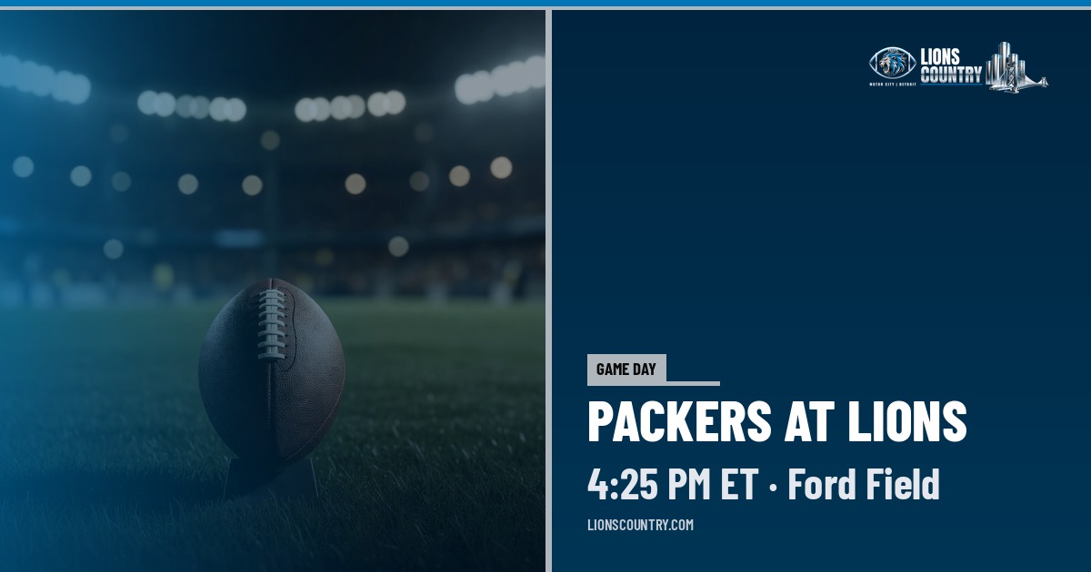 Lions vs. Packers Preview: Detroit Hosts Green Bay at Ford Field (4:25 PM ET, FOX)