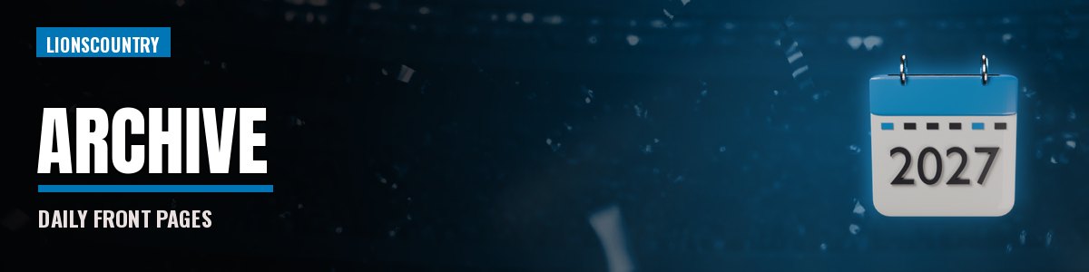 Detroit Lions News Archive banner
