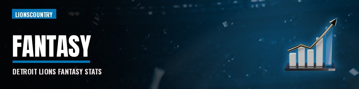 Detroit Lions Fantasy Football Stats & Points banner