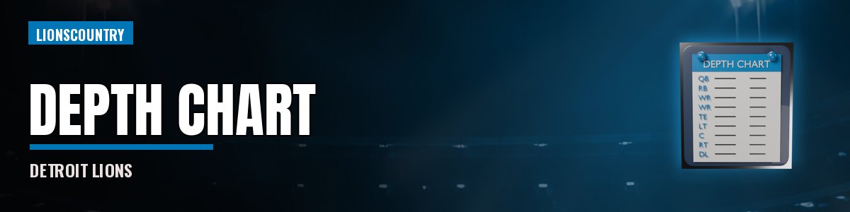 Detroit Lions Roster & Depth Chart Order banner